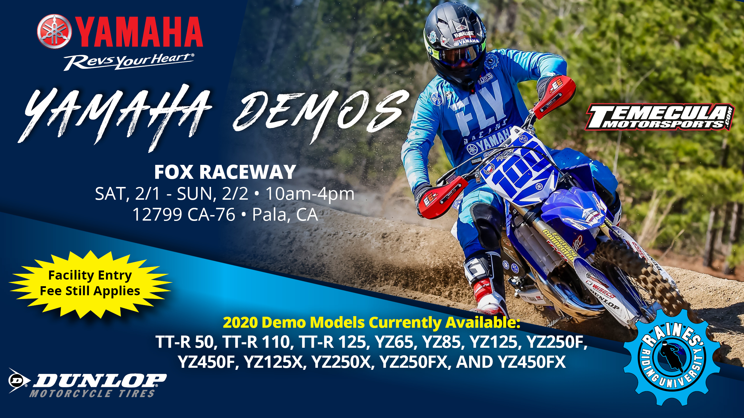 Yamaha Demo Event Temecula Motorsports Murrieta California